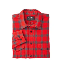 Filson Lightweight Alaskan Guide Shirt Red Char Plaid -Quality Clothing Store Filson Lightweight Alaskan Guide Shirt Red Charcoal Plaid 3