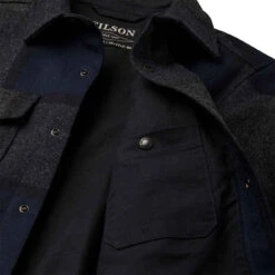 Filson Mackinaw Jac Shirt Navy Charcoal Plaid -Quality Clothing Store Filson Mackinaw Jac Shirt Navy Charcoal Plaid 27543 5