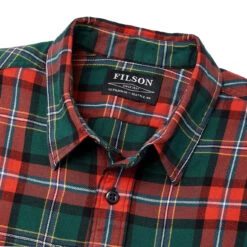 Filson Scout Shirt Green / Red / Black -Quality Clothing Store Filson Scout Shirt Green Red Black 4