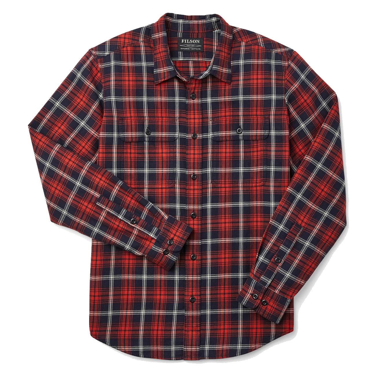 Filson Scout Shirt Navy / Red / White 1 Filson Scout Shirt Navy / Red / White