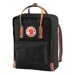 Fjallraven Kanken Classic Backpack Black Rainbow Pattern -Quality Clothing Store Fjallraven Kanken Classic Backpack Black Rainbow Pattern Fjallraven Kanken Bags 1656079637
