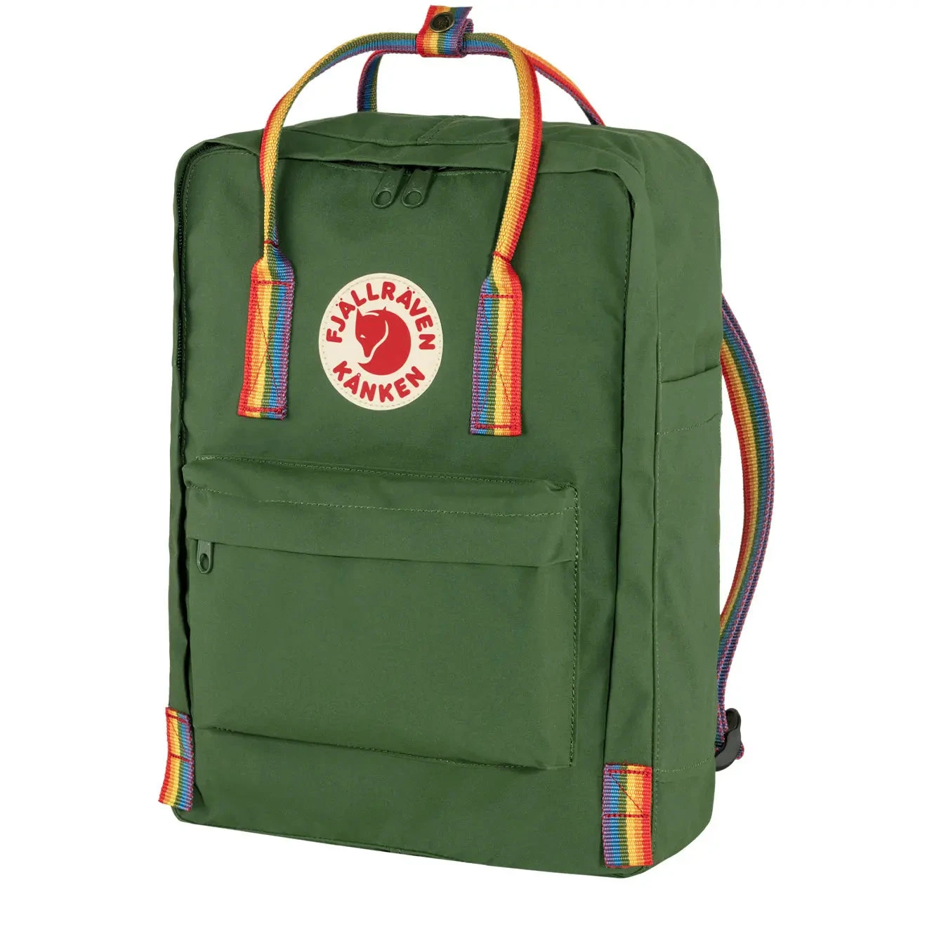 Fjallraven Kanken Rainbow Classic Backpack Spruce Green Rainbow Pattern 3 Fjallraven Kanken Rainbow Classic Backpack Spruce Green Rainbow Pattern - Image 3