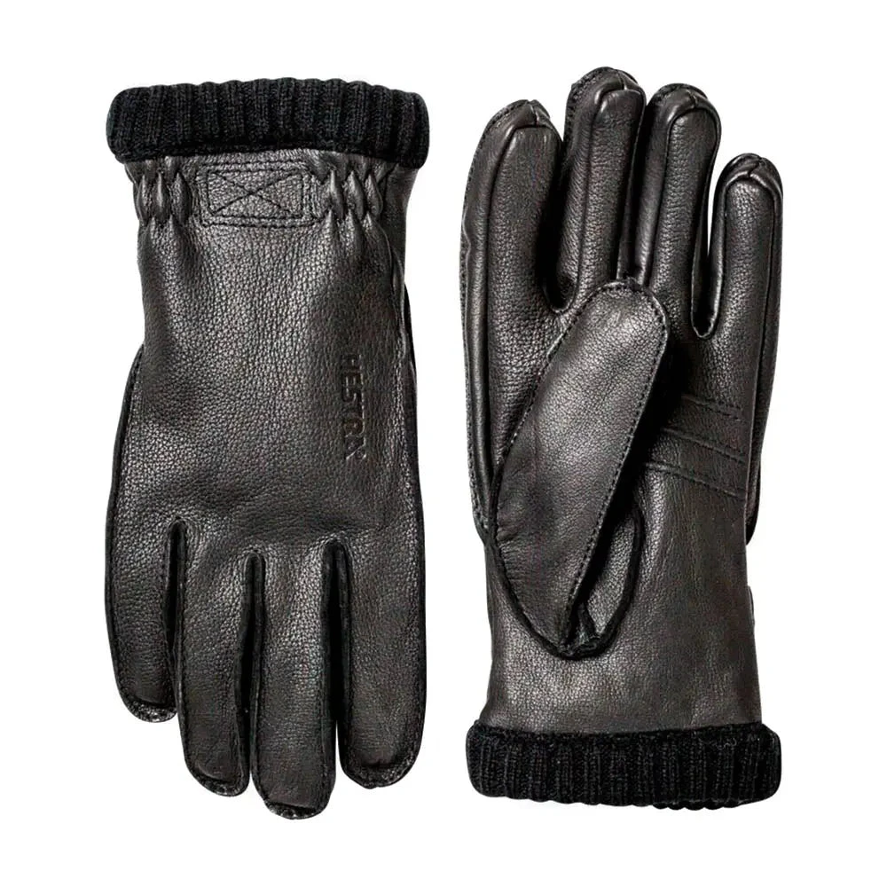 Hestra Deerskin Primaloft Rib Gloves Black 1 Hestra Deerskin Primaloft Rib Gloves Black