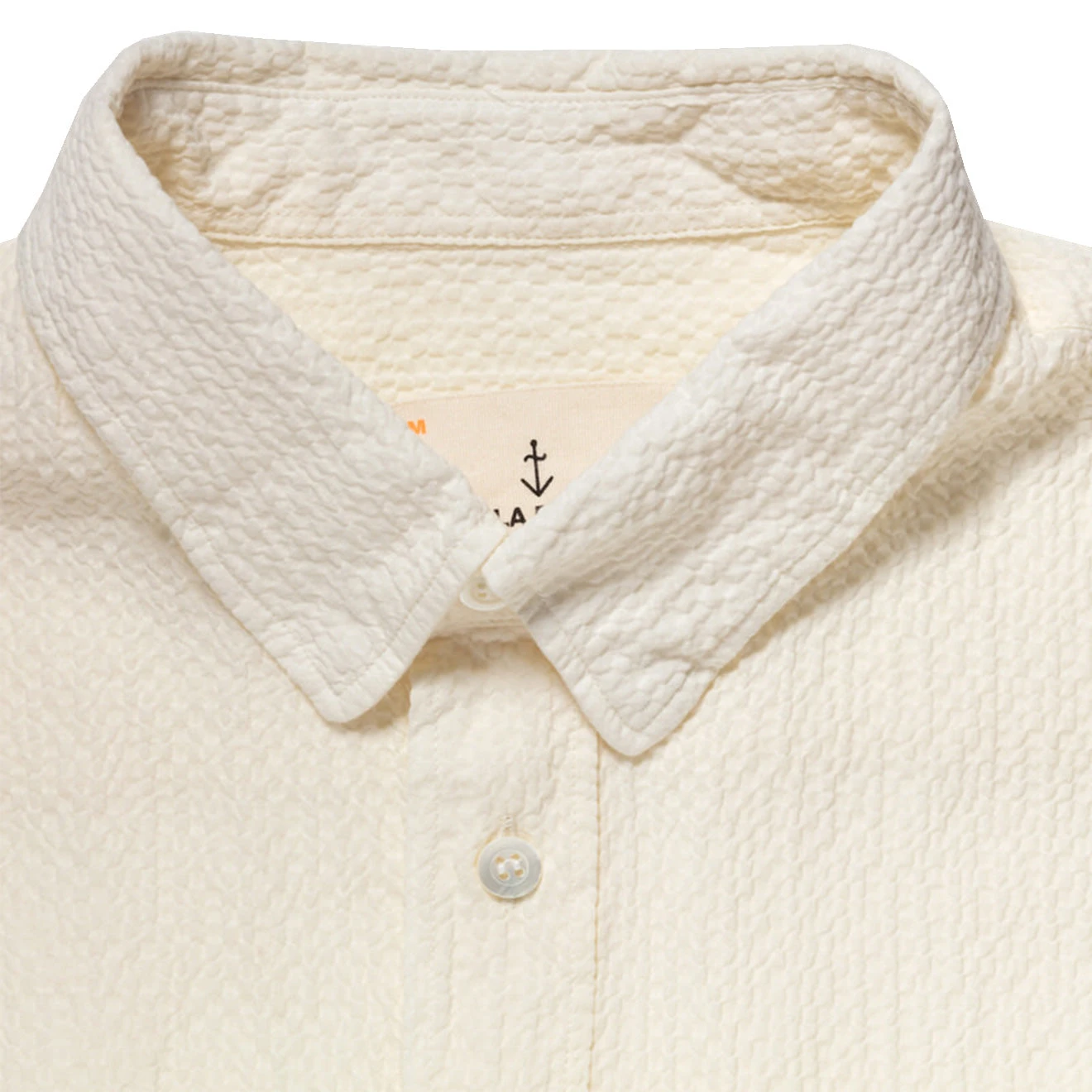 La Paz Ribeiro Shirt Ecru Seersucker 2 La Paz Ribeiro Shirt Ecru Seersucker - Image 2