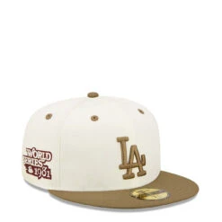 New Era LA Dodgers MLB Fitted Cap Trail Mix / White