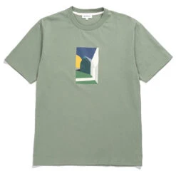 Norse Projects Johannes Collage T-Shirt Dried Sage Green