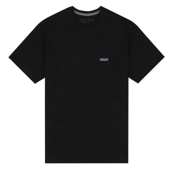 Patagonia P-6 Label Pocket Responsibili-Tee Black 1 Patagonia P-6 Label Pocket Responsibili-Tee Black