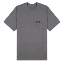 Patagonia P-6 Label Pocket Responsibili-Tee Gravel Heather