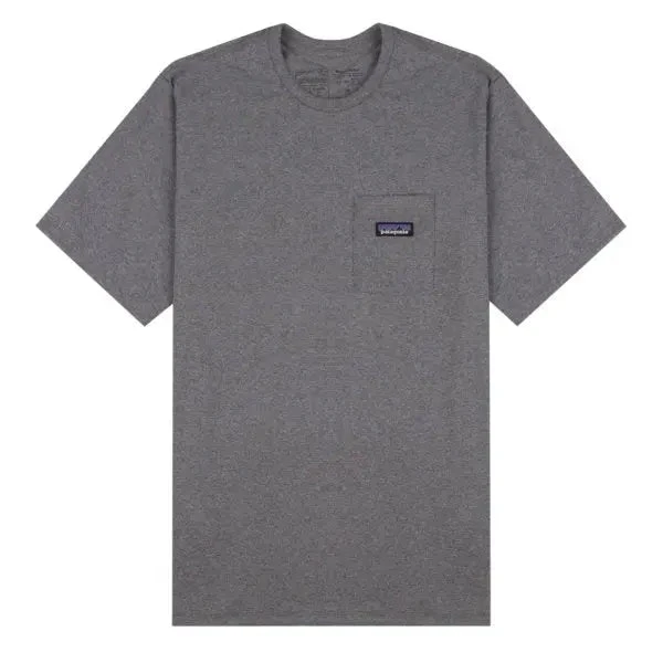 Patagonia P-6 Label Pocket Responsibili-Tee Gravel Heather 1 Patagonia P-6 Label Pocket Responsibili-Tee Gravel Heather