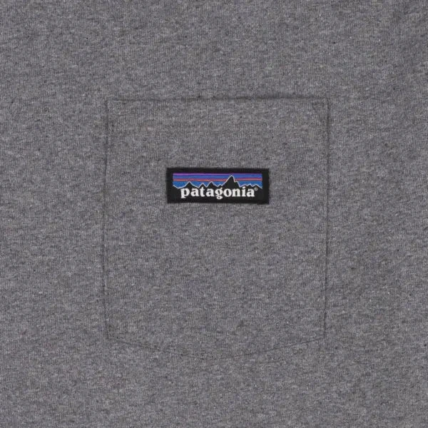 Patagonia P-6 Label Pocket Responsibili-Tee Gravel Heather 3 Patagonia P-6 Label Pocket Responsibili-Tee Gravel Heather - Image 3