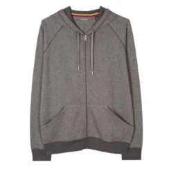 Paul Smith Zip Waffle Hoodie Slate