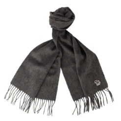 Paul Smith Zebra Patch Scarf Slate