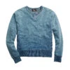 RRL By Ralph Lauren L/S Double V Sweater Washed Blue Indigo