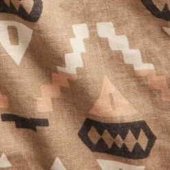 RRL By Ralph Lauren Print Linen Chore Jacket Stone / Green / Burnt Sienna -Quality Clothing Store RRL by Ralph Lauren Oakham Linen Shirt Jacket Stone Green Burnt Sienna 26206 5