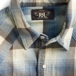 RRL By Ralph Lauren Wrangler LS Sport Shirt Blue -Quality Clothing Store RRL by Ralph Lauren Wrangler LS Sport Shirt Blue RRL by Ralph Lauren 1658620687