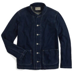 RRL By Ralph Lauren Indigo French Terry Jacket Indigo