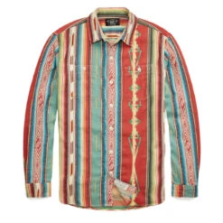 RRL By Ralph Lauren Jacquard Workshirt Red / Multi
