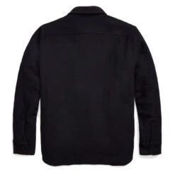 RRL By Ralph Lauren Quilted Wool Melton Overshirt Navy / Blue -Quality Clothing Store RRLbyRalphLaurenQuiltedWoolMeltonOvershirtNavyBlue 6