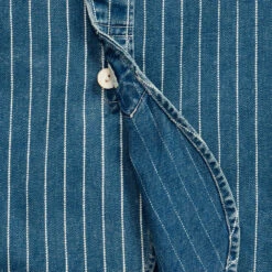 RRL By Ralph Lauren Striped Indigo Twill Workshirt Med Indigo -Quality Clothing Store RRLbyRalphLaurenStripedIndigoTwillWorkshirtMedIndigo 3