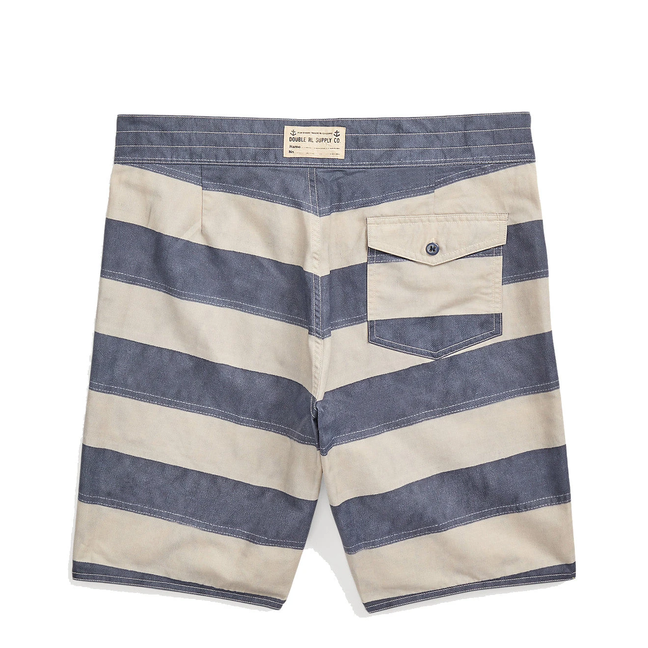 RRL By Ralph Lauren Striped Twill Short Navy/Cream Sailcloth Stripe 2 RRL By Ralph Lauren Striped Twill Short Navy/Cream Sailcloth Stripe - Image 2