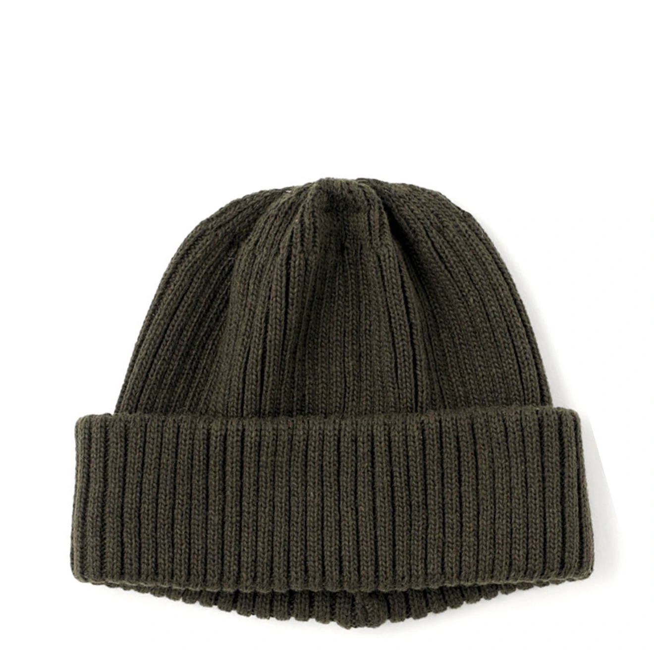 RoToTo Recycle W/PL 2x2 Beanie Dark Olive 1 RoToTo Recycle W/PL 2x2 Beanie Dark Olive