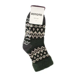 RoToTo Comfy Room Socks Nordic Dark Green