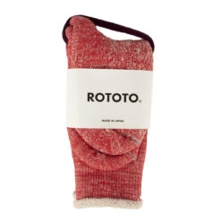 RoToTo Double Face Socks Red