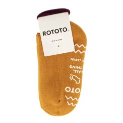 RoToTo Pile Slipper Socks Dark Yellow