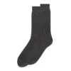 Rototo Cotton Waffle Crew Socks Dark Gray