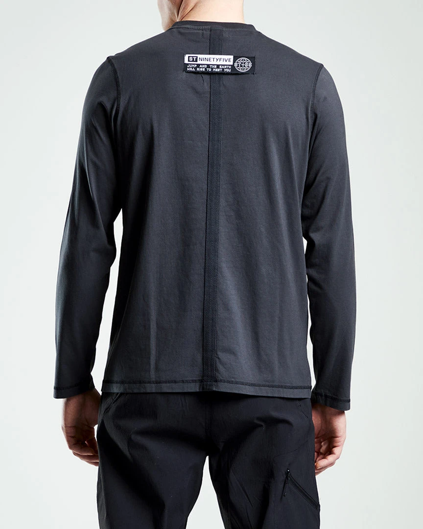 ST95 L/S Slogan Tee Black 4 ST95 L/S Slogan Tee Black - Image 4