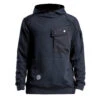 ST95 Globe Pocket Hooded Sweat Black