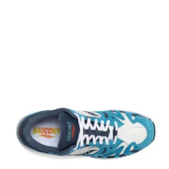 Saucony Grid Azura 2000 Trainers Denim / Capri / White -Quality Clothing Store Saucony Grid Azura 2000 Trainers Denim Capri White 16094 3