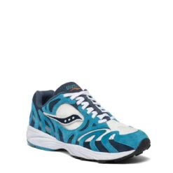 Saucony Grid Azura 2000 Trainers Denim / Capri / White -Quality Clothing Store Saucony Grid Azura 2000 Trainers Denim Capri White 16094 5