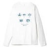 Snow Peak SP Tarp Long Sleeve Tee White