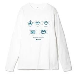 Snow Peak SP Tarp Long Sleeve Tee White