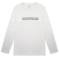 Snow Peak Typography Long Sleeve Tee White