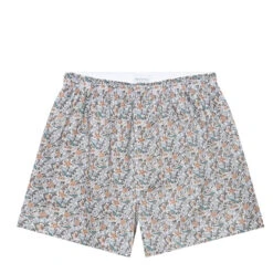 Sunspel Liberty Print Boxer Shorts Liberty Strawberry Tree
