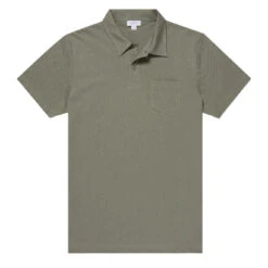 Sunspel Riviera S/S Polo Light Khaki