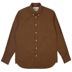 Uniform Bridge All Weather Relax Cotton Shirt Brown