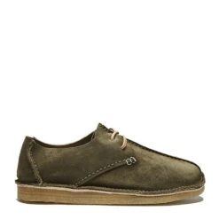 Yogi Caden Centre Seam Suede Shoe Olive