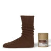 Decka Cased Heavyweight Plain Socks Brown